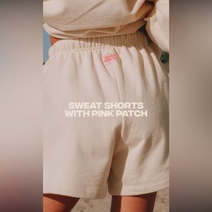 Daily Drills Sand Sweat Shorts with pink patch